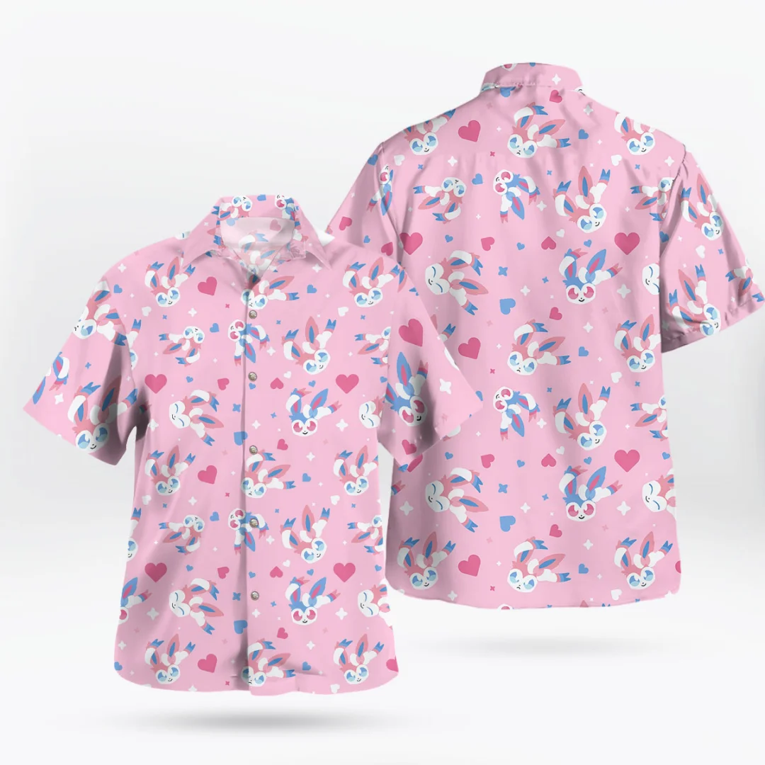 Summer Vibes Clothing Men - 실베온 패턴 하와이안 셔츠 – 스위트
