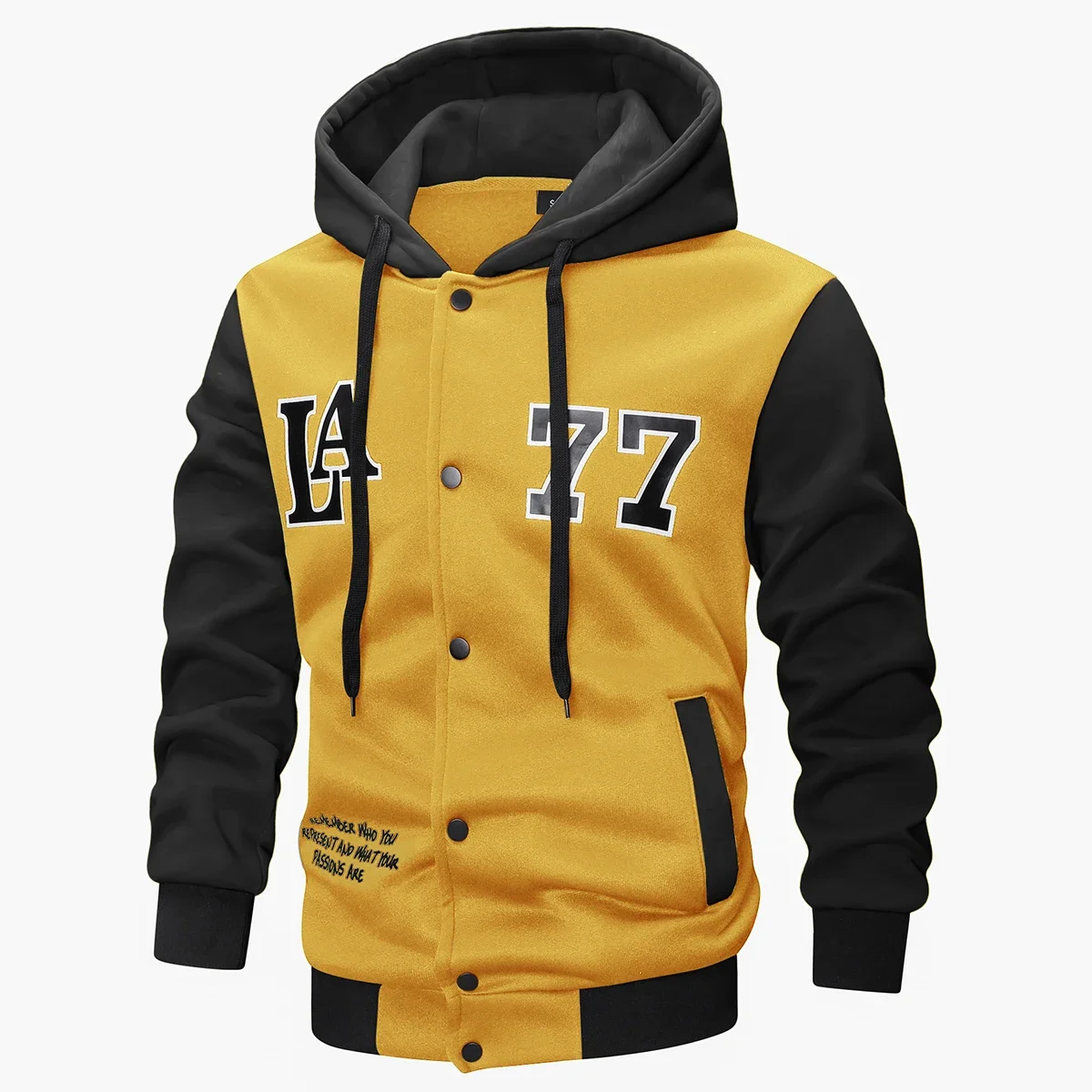 

Мужская вязаная куртка с капюшоном в американском спортивном стиле европейского размера, уличная повседневная толстовка с принтом и вышивкой, пальто, осенне-зимняя уличная куртка