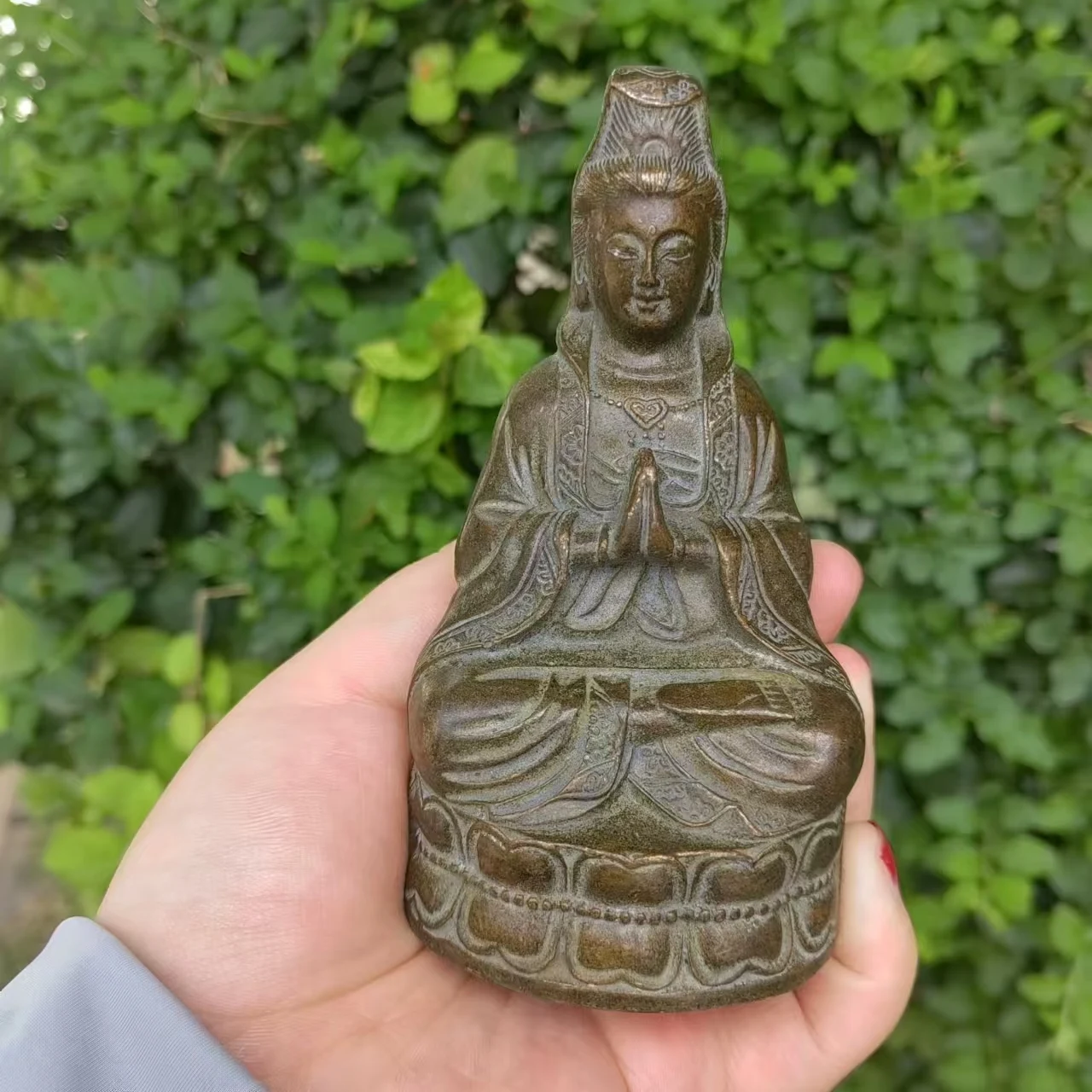 Bronze buddha tibetan Buddha Statue for Home Decor,Outdoor for Zen Decor Buda Indoor Gift for Relaxation Meditation or Shrine