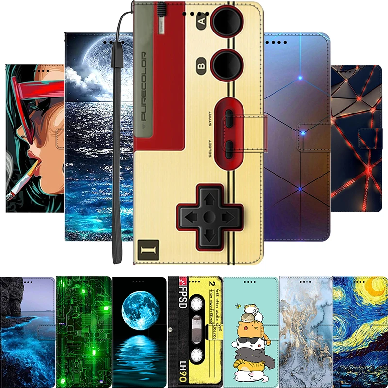 Fundas de cuero para teléfono Sony Xperia 10 VII 1 VI 1 VII 5 V, Funda con tapa tipo libro, Funda magnética para Sony Xperia 1 VII