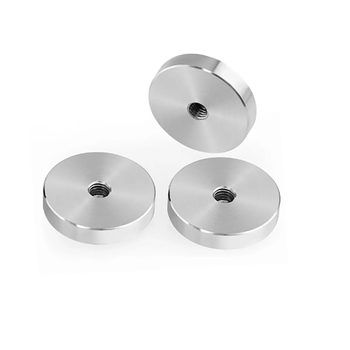 M6 M8 M10 Thread Circular Glass Table Disc Top Adapter Hardware Diameter 30/40/50/60mm