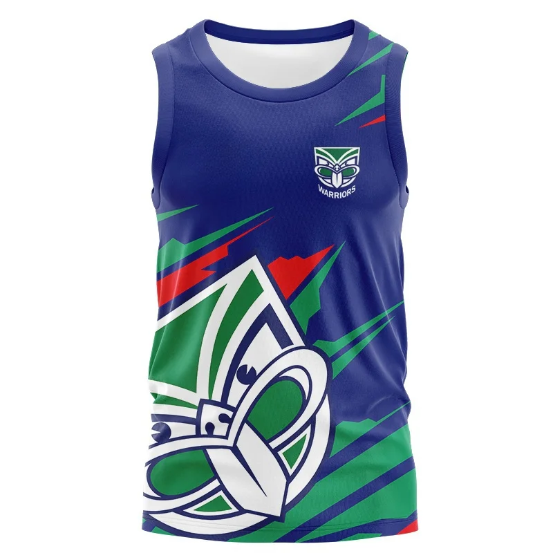 

VEST 2024 New Zealand Warriors olive jersey training uniform