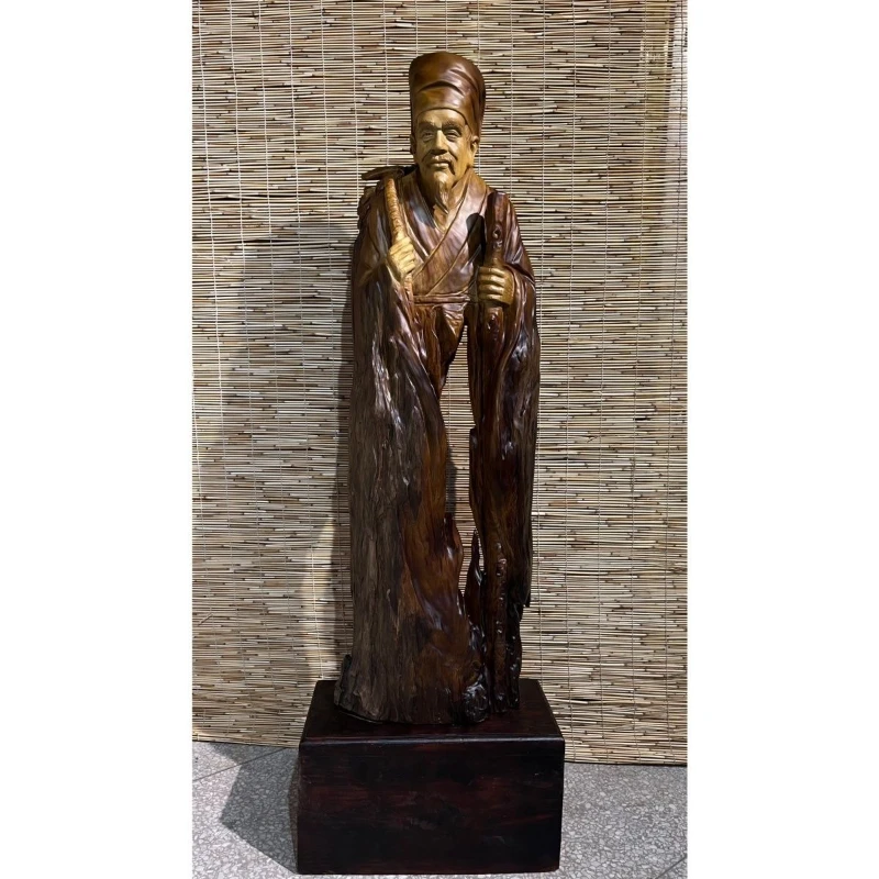 

Camphor wood carving portrait ornament home decoration commercial opening gift