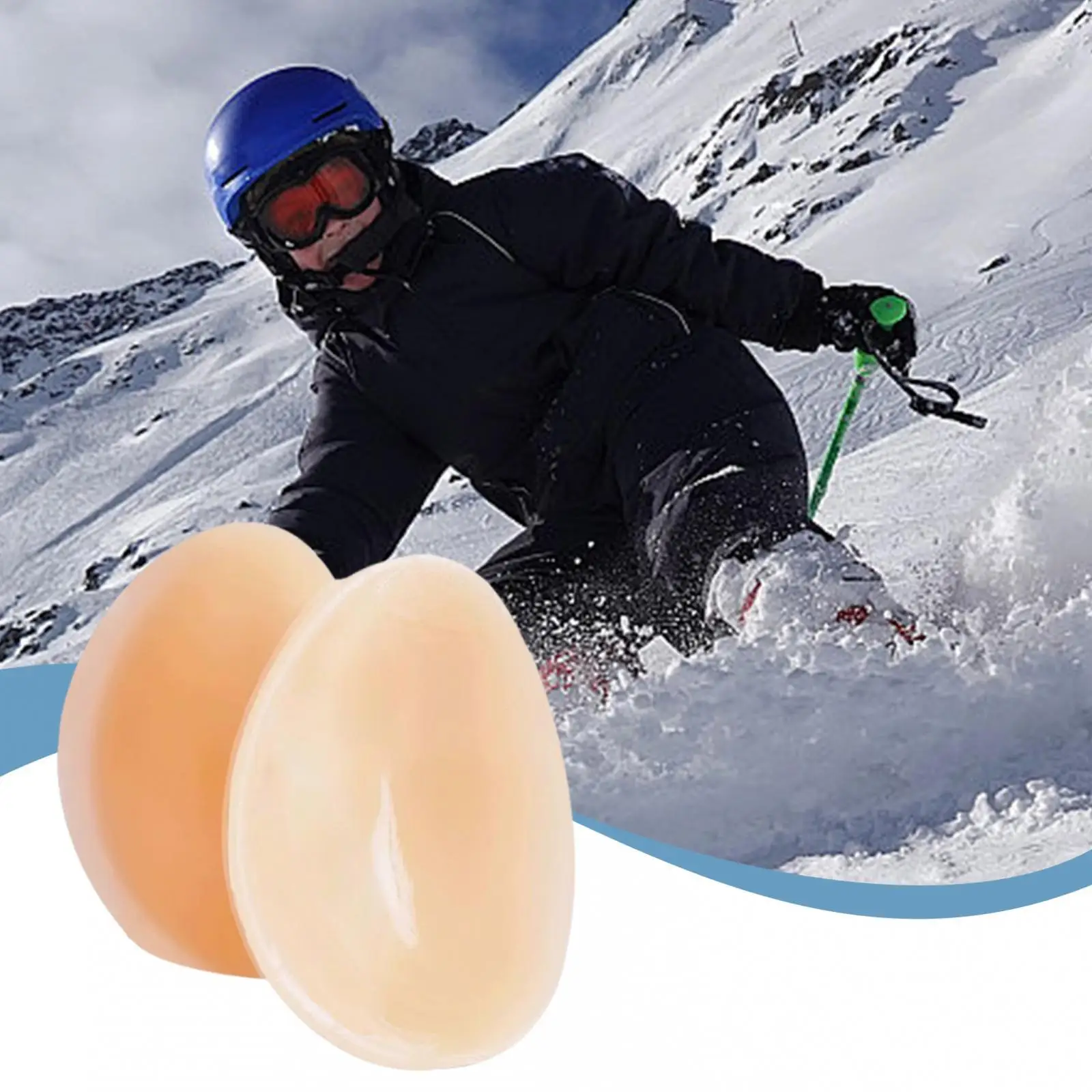 Silicone Knee Pads Comfort Fit Adhesion Knee Mat Skating Protective Pants for Snowboarding Ice Skating Rollerblading