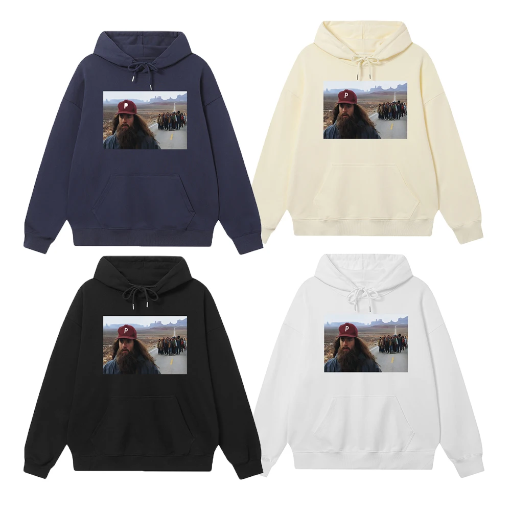 

Classic Loose Fit Pure Cotton Hoodie Street Sle Long Sve Printed Sweatirt for Men And Women Autumn Winter Casual Wear