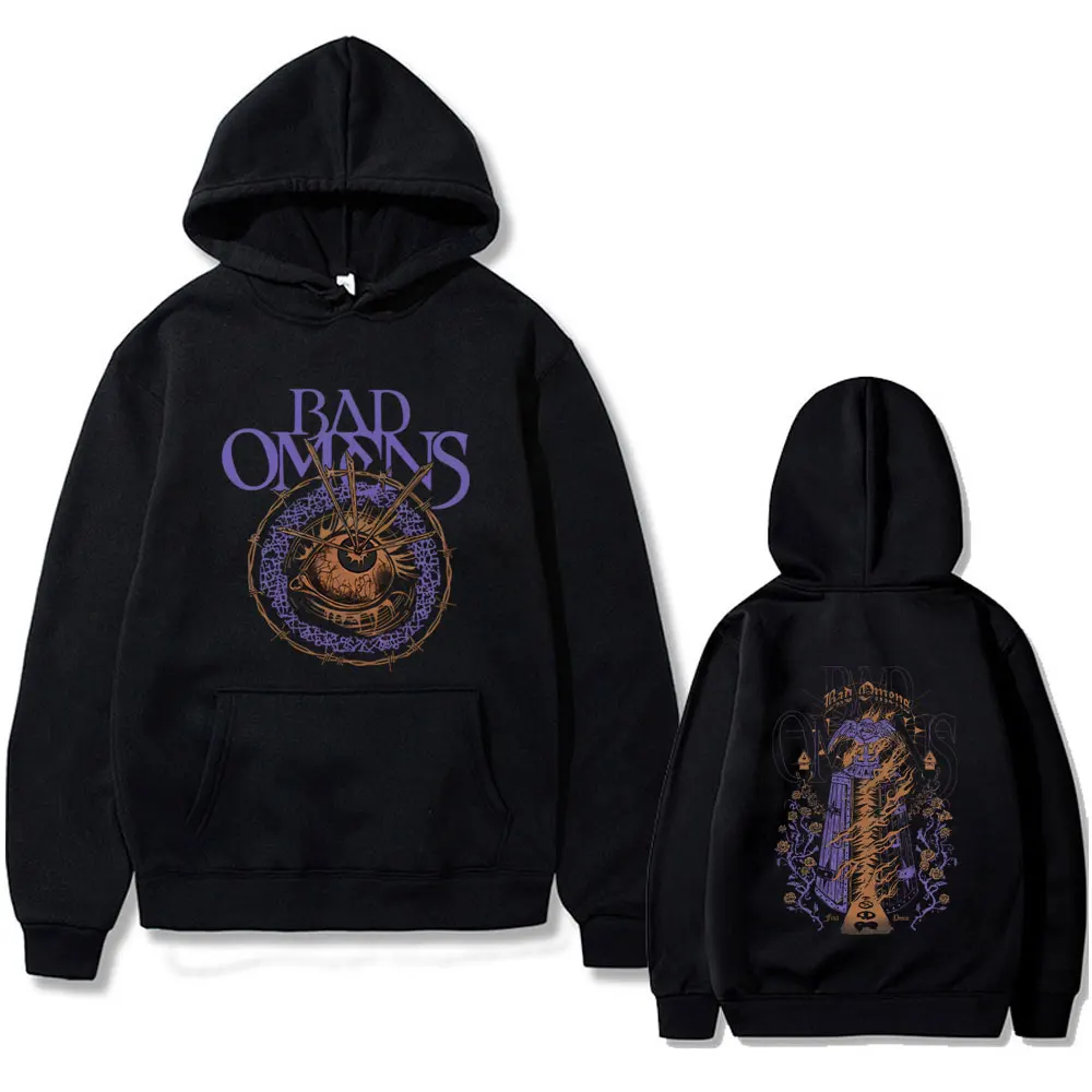 

Rock Band Bad Omens Find Peace Graphic Hoodie Men Women Fashion Vintage Casual Pullover Hoodies Male Gothic Oversized Streetwear