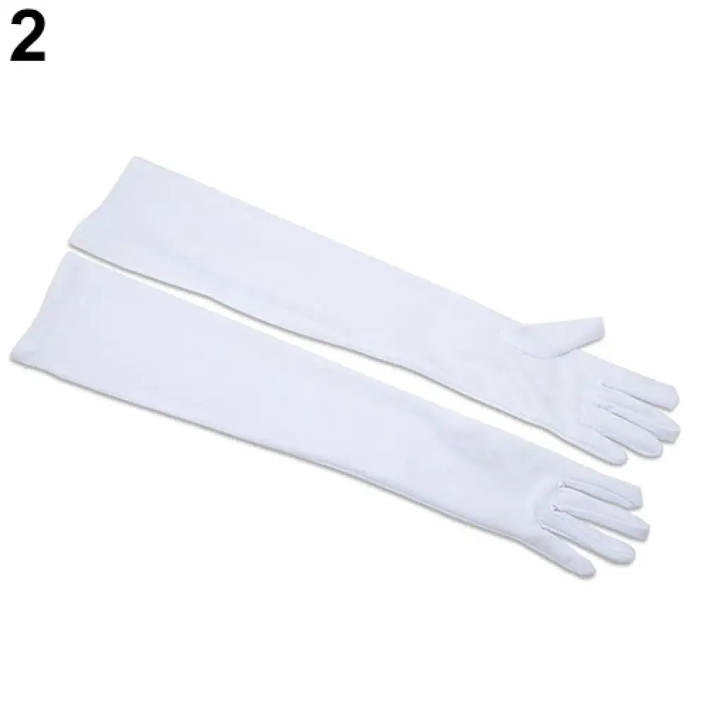 Dress Formal Women Long Gloves Opera Wedding Bridal Evening Party Glove Red White