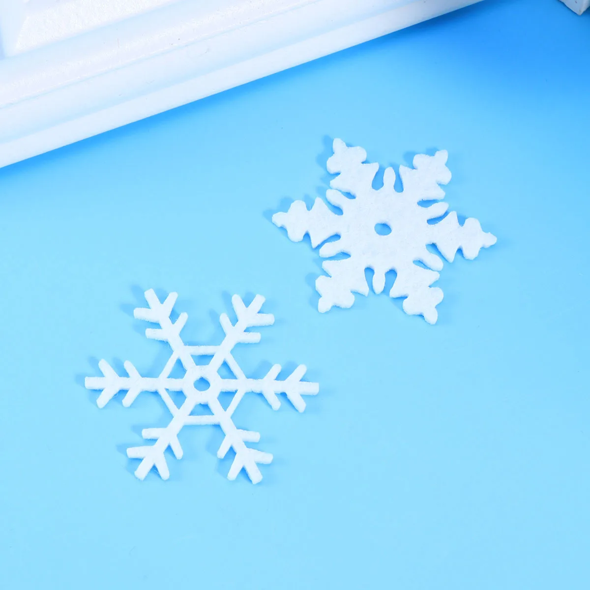 

40Pcs Felt Christmas Snowflake Hanging Decorations Kids Xmas Cartoon Ornaments Tree Pendant Holiday Gift Christmas Snowflake