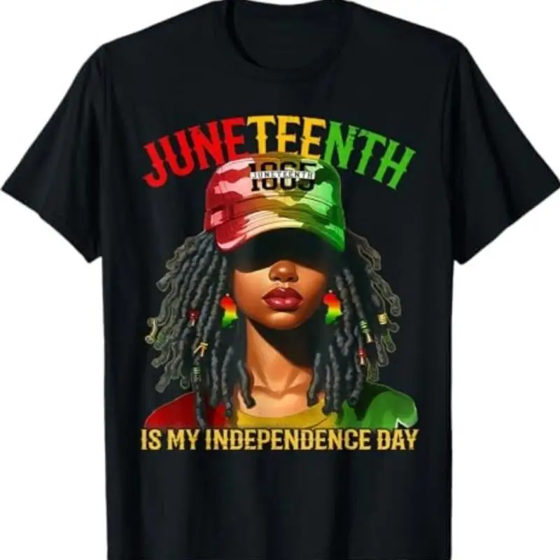 

Черная женская футболка «День независимости Juneteenth Is My Independence Day», свобода 1865 г.