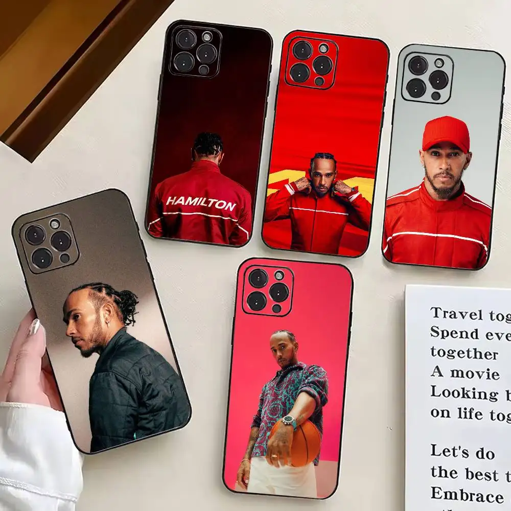 

Cool L-Lewis H-Hamilton-es Phone Case For iPhone 17,16,15,14,13,12,11 Plus,Pro Max,XS,Soft Silicone Black Cover