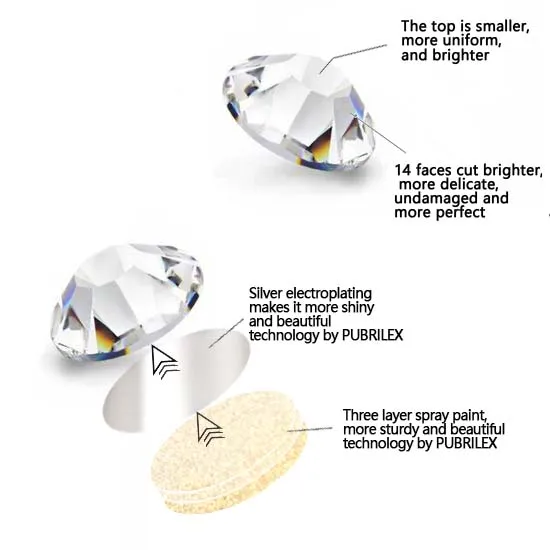 PUBRILEX Crystal Neon Rhinestones Glass Non-Hotfix Flatback Fluorescent Strass DIY Ornament Decorations Stones For Clothes