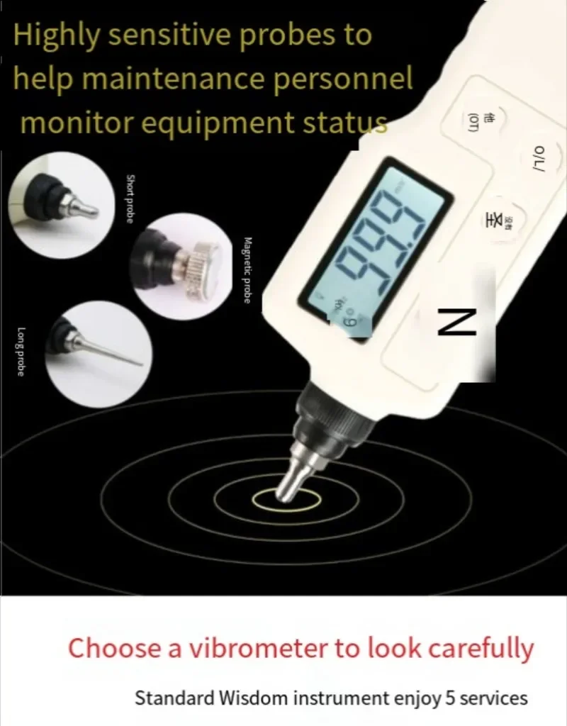 Medidor vibración inteligencia estándar Gm63a/63B,Motor arranque portátil,Detector vibración fallas,instrumento prueba vibración