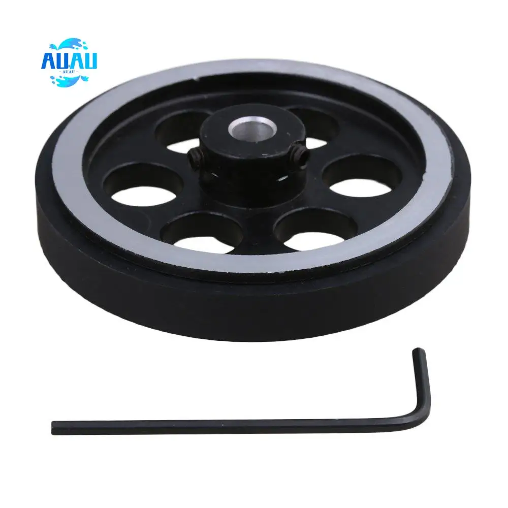 

AUAU-200X6mm Industrial Aluminum Rubber Measuring Rotary Encoder Meter Wheel