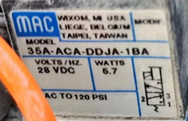 2026.4 MAC Solenoid Valve 34C-ABB-GEMA-1KA=1258, Original And Genuine, Free Shipping, Negotiated Order