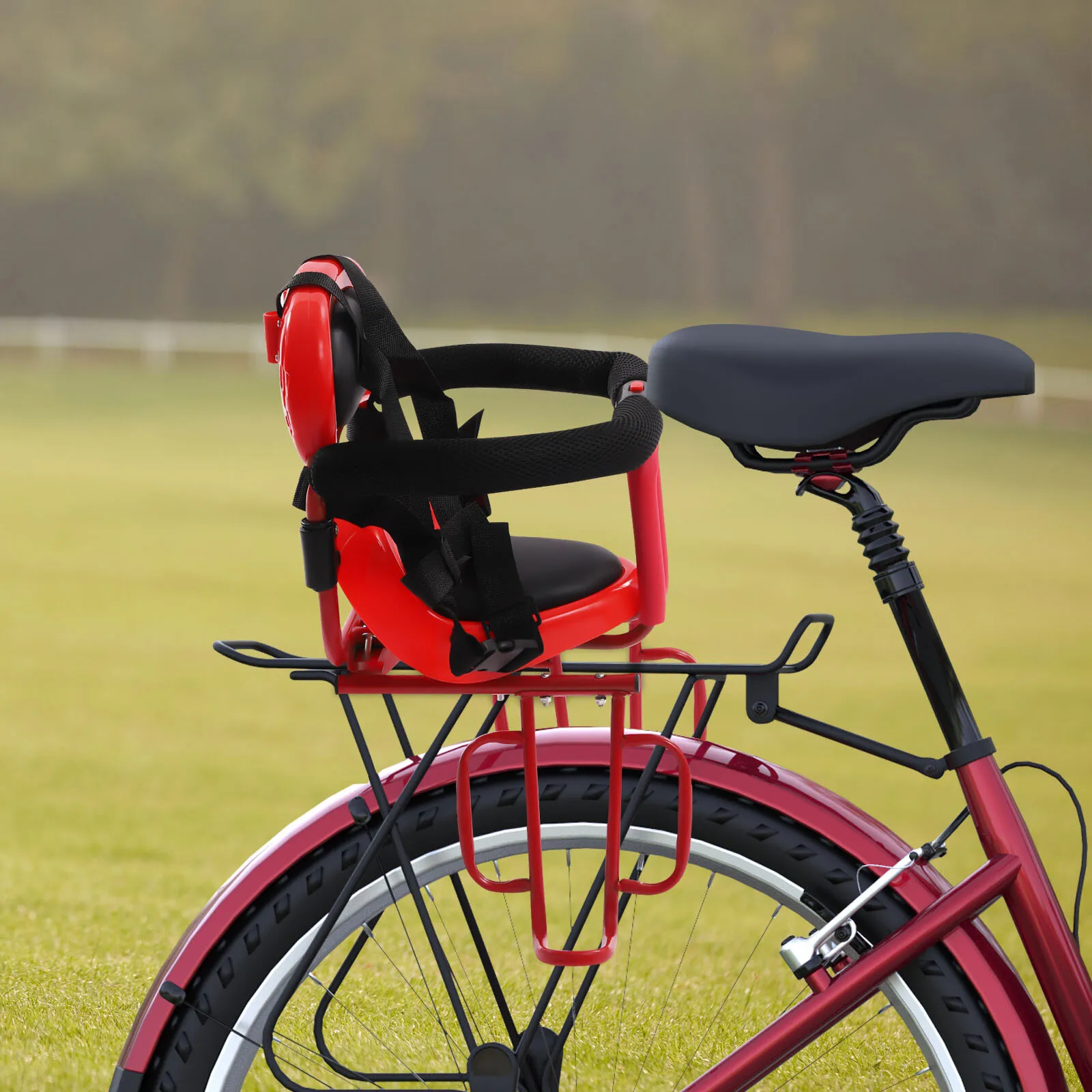 

6 Months-6 Years Old Child Bike Seat Barrier-free Riding Baby Kids Bicycle Removable Design Back Seat