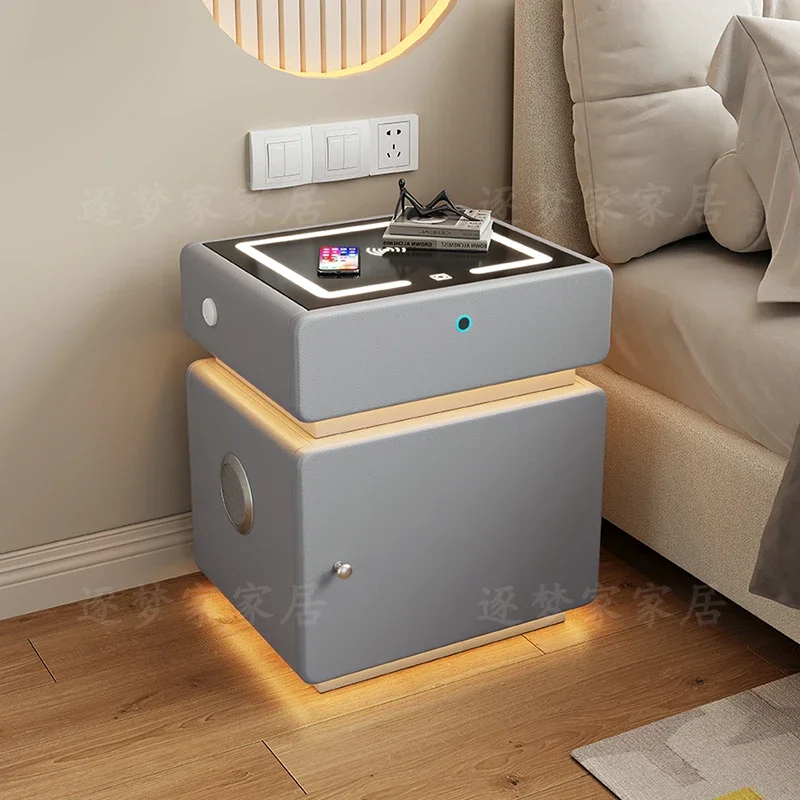 

Nightstands Bedroom Furniture Night Table Bedside Mesita De Noche Dormitorio Side Table Smart Bedside Table Nightstand Comodini