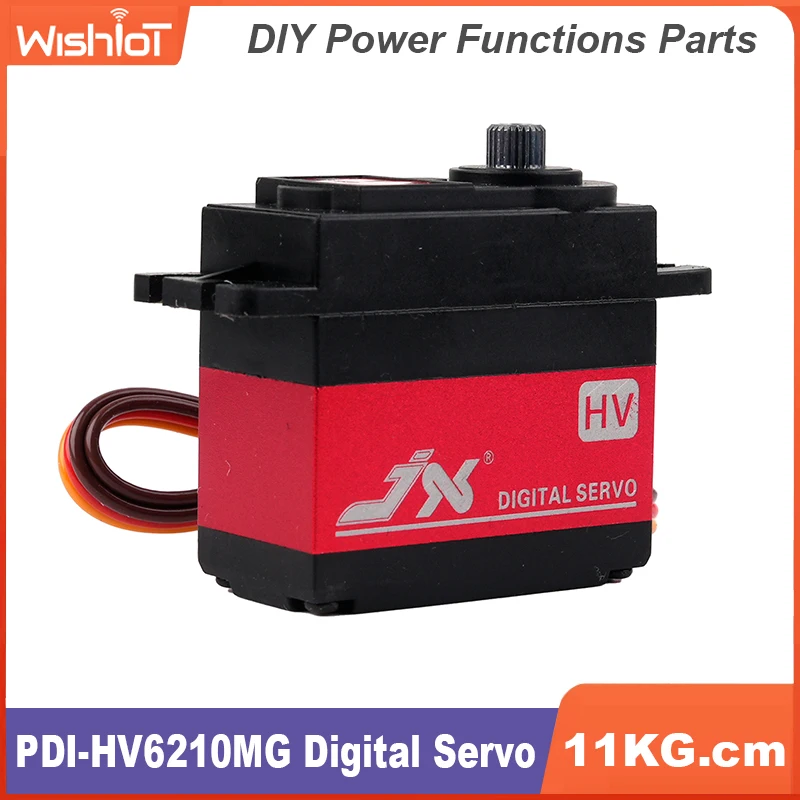 

11 кг металлические зубцы высокого давления цифровой PDI-HV6210MG сервопривод 120 градусов сервопривод DIY функция питания детали для автомобилей модель робота