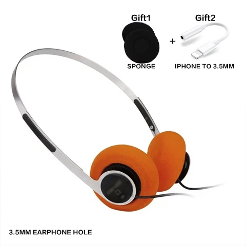 Wearing Sports Wired Earphones Microphone Small Steel 3.5mm Earphones Mp3 Walkman Retro Feelings Headphone Music Mp3