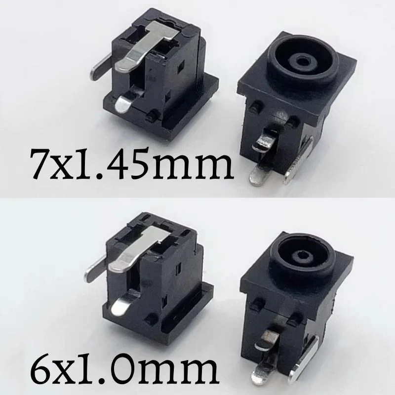 10pcs DC-038 DC power socket 1.0/1.45mm small/large hole 3p power interface female socket