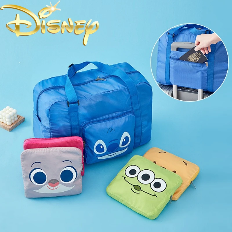 Disney's New Portable Travel Handbag Foldable Fashion Travel Bag Large Capacity High Quality Cartoon Travel Storage Luggage Bag