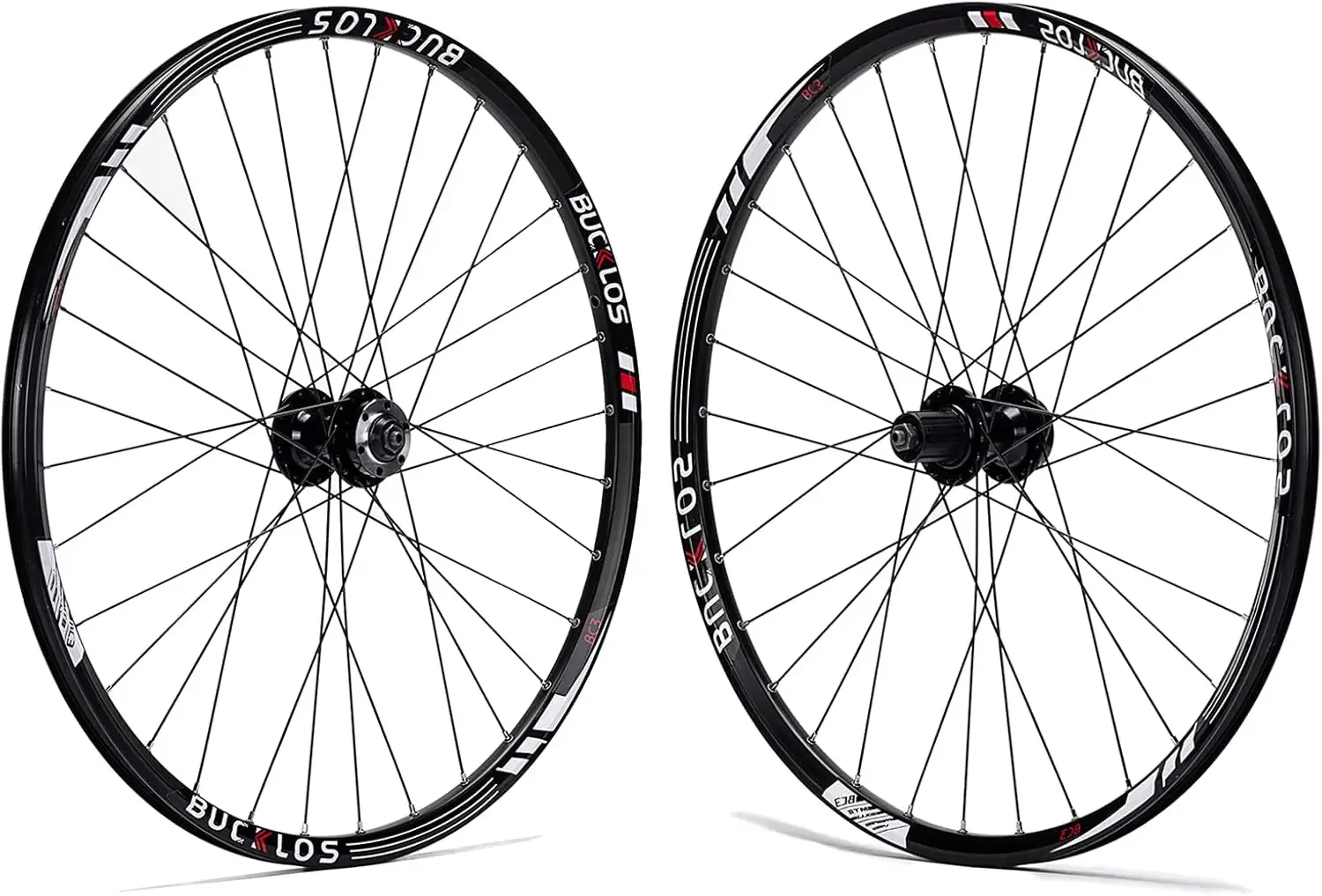 26/27,5/29 pulgadas, llanta de aleación de aluminio 32H freno de disco MTB juego de ruedas, ruedas delanteras traseras de liberación rápida ruedas de bicicleta negras, ajuste 8-10