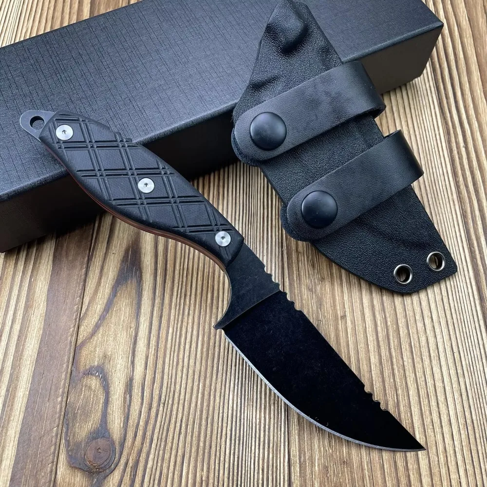 

Новый уличный нож V040 с фиксированным клинком из стали 8Cr13Mov, рукоять G10, EDC, для кемпинга, прямой нож, многофункциональный инструмент для походов