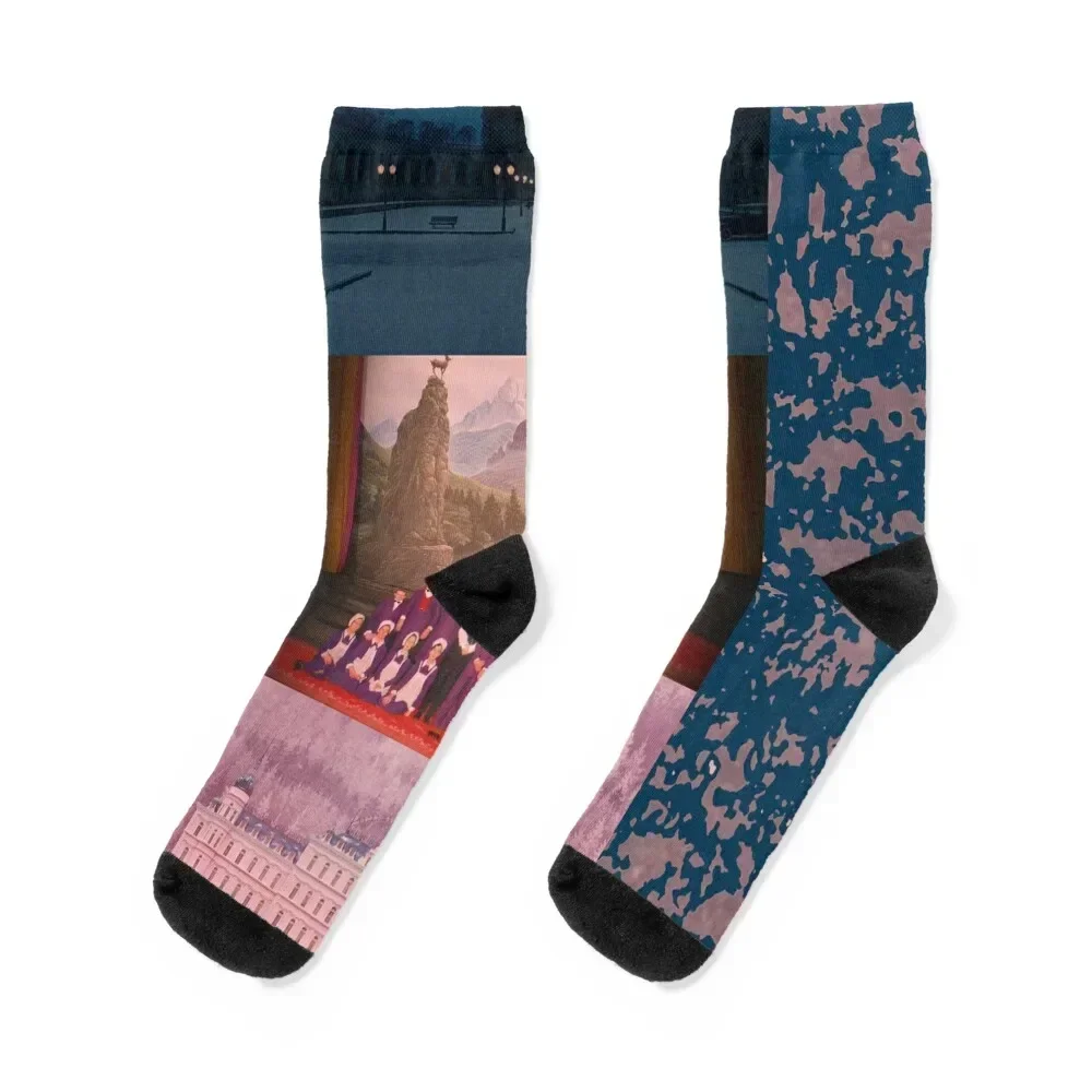 

The Grand Budapest Hotel Movie Poster Socks Soccer japanese fashion Sports snow Mens Socks Women's