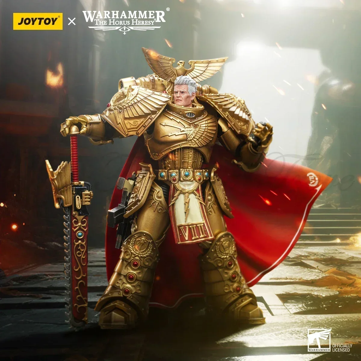 [In-Stock] JOYTOY Warhammer 40k 1/18 Action Figure Imperial Fists Primarch Rogal Dorn Praetorian of Terra Anime Military Model