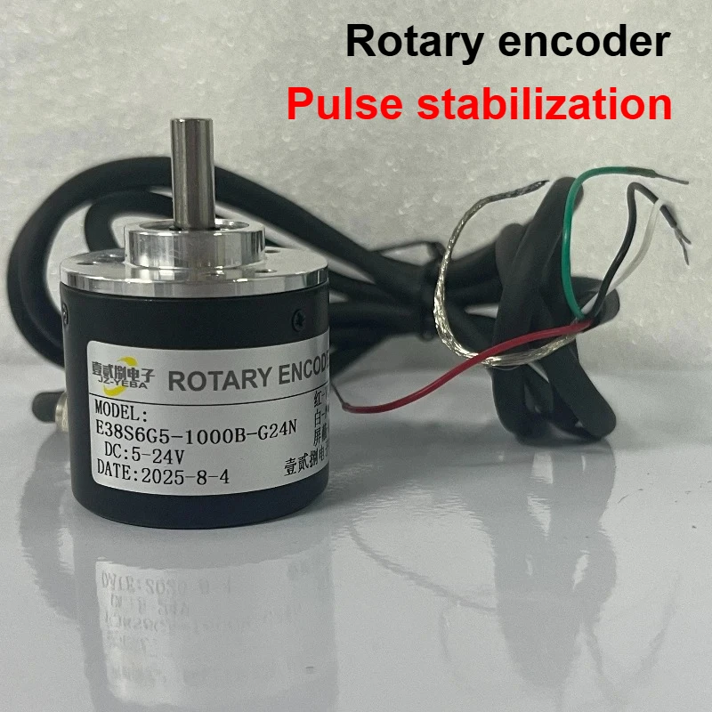 

38S6G5 Инкрементный фазовый фотоэлектрический энкодер AB NPN коллектор постоянного тока 5-24 В, электрические аксессуары с защитой от помех, длина провода 1 м