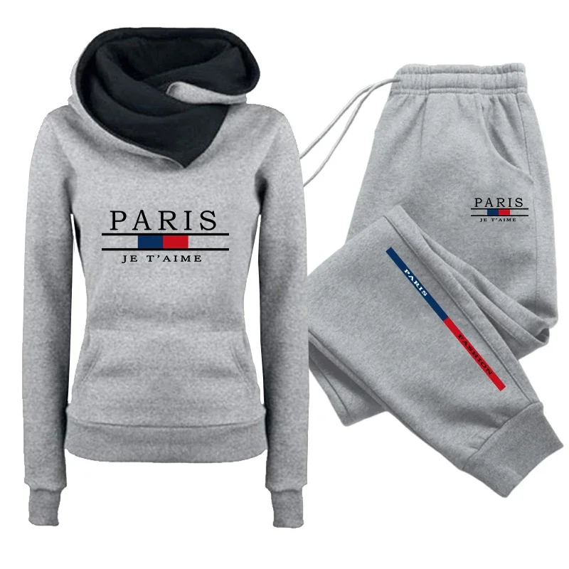 Women's Set/Hoodie/Pants 2026 Fashion Print Tracksuit Hooded Sweatshirt Sweatpants Fall Winter Female Daily Casual Sports Outfit