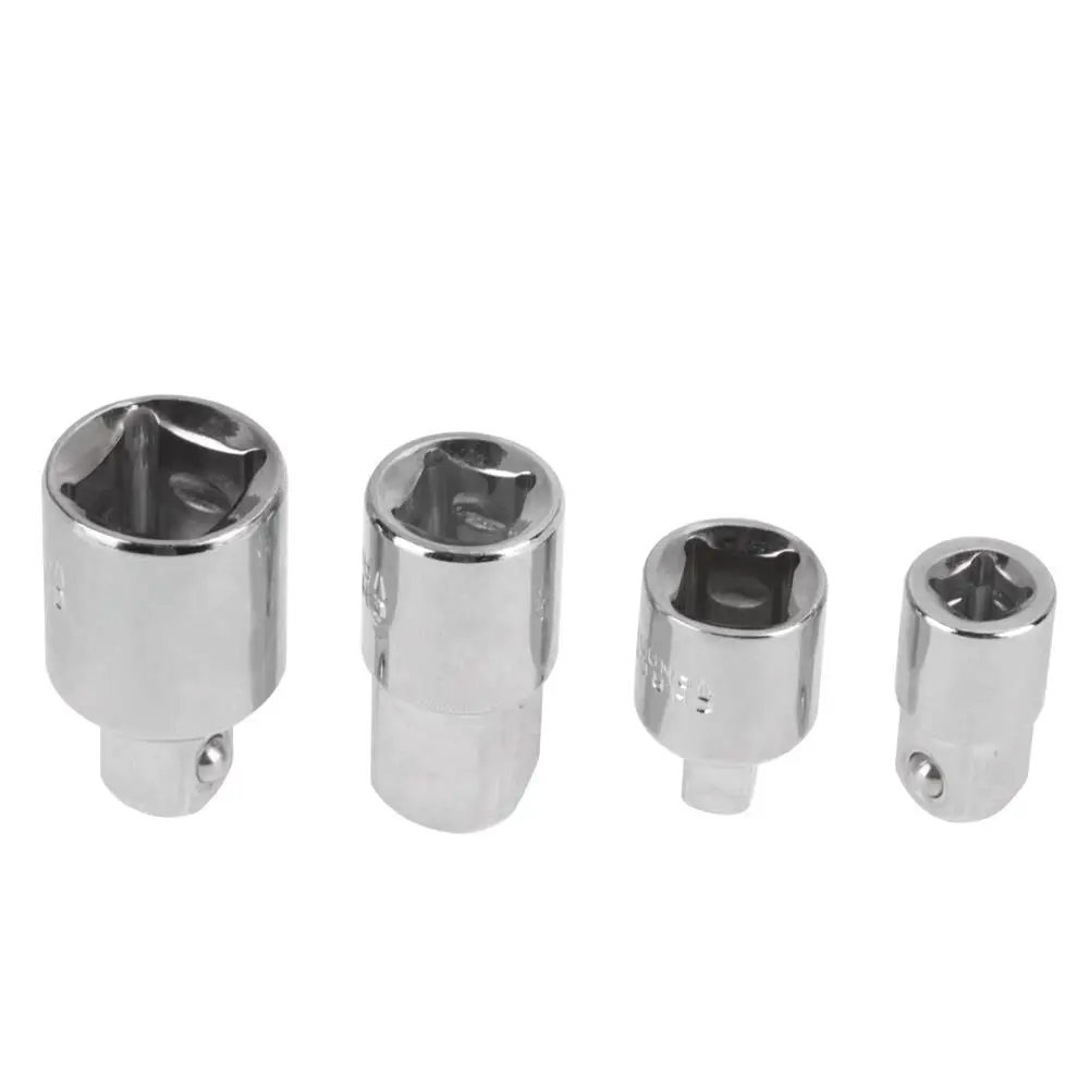 4Pcs Drive Socket Reducers 1/4 3/8 1/2 Adapter Converter Wrench Tool Set Hand Tools Repair Accessories