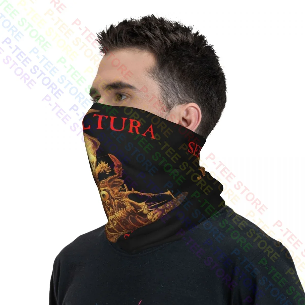 Sepultura Arise Tour Thrash Metal Sodom Kreator Slayer Sarcofago Neck Gaiter Bandana Scarf Face Mask Running