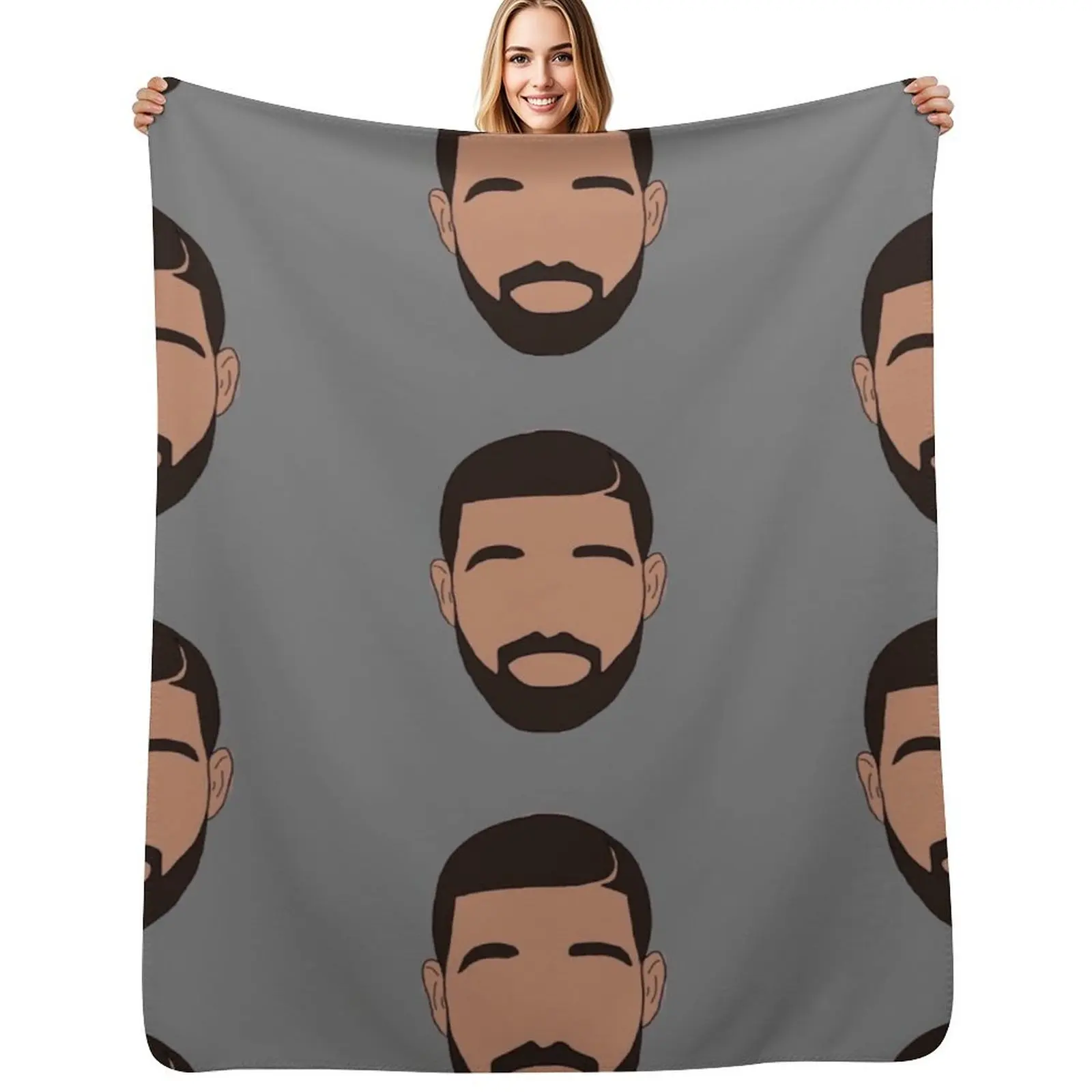 

Drake head Throw Blanket Travel Size Cozy Blanket for Plane Train