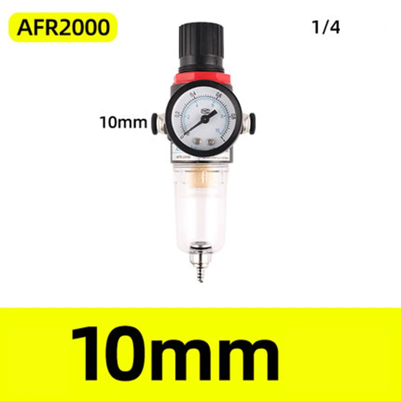 New AFR-2000 Pneumatic Filter Air Treatment Unit Pressure Regulator Compressor Reducing Valve Oil Water Separation AFR2000 Gauge