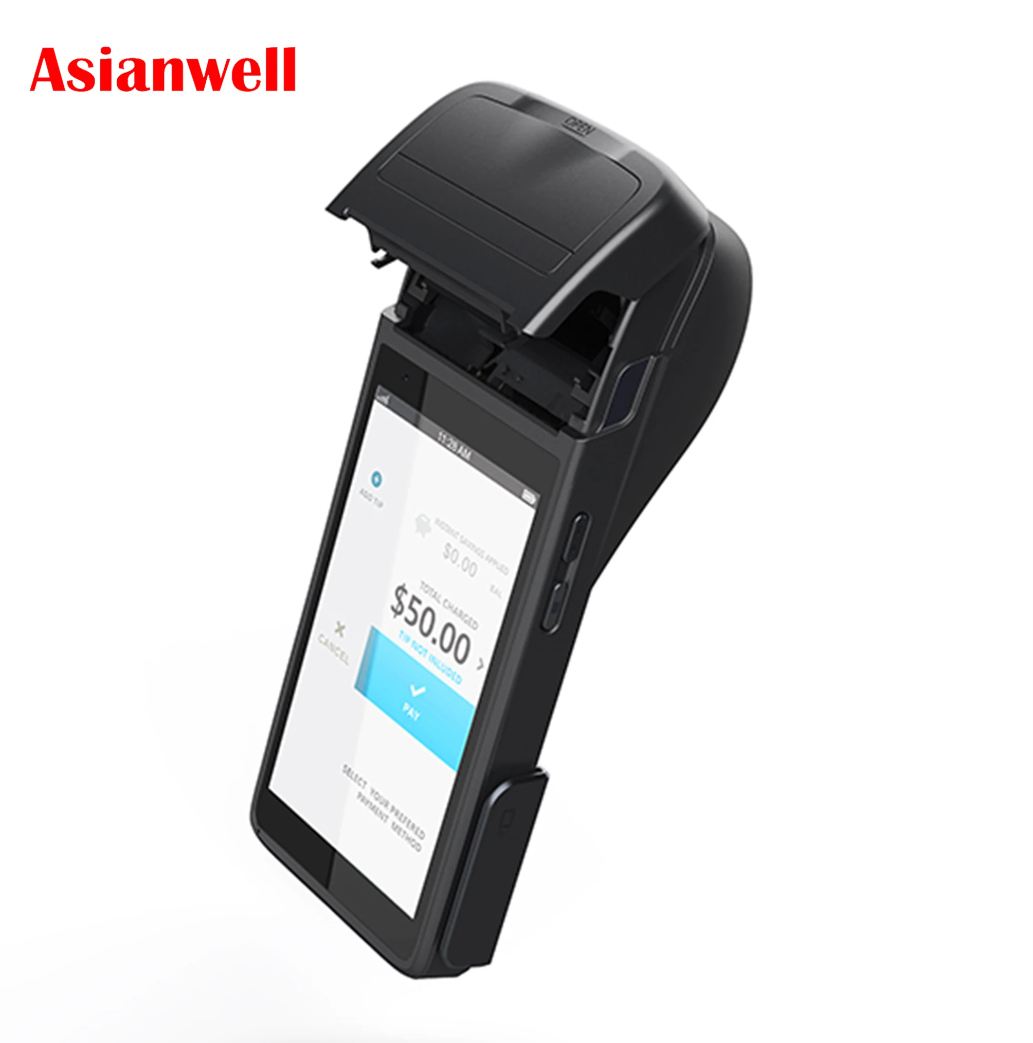 Handheld POS Android Terminal with Printer Machine All in One System Software Smart Portable Pos Pc