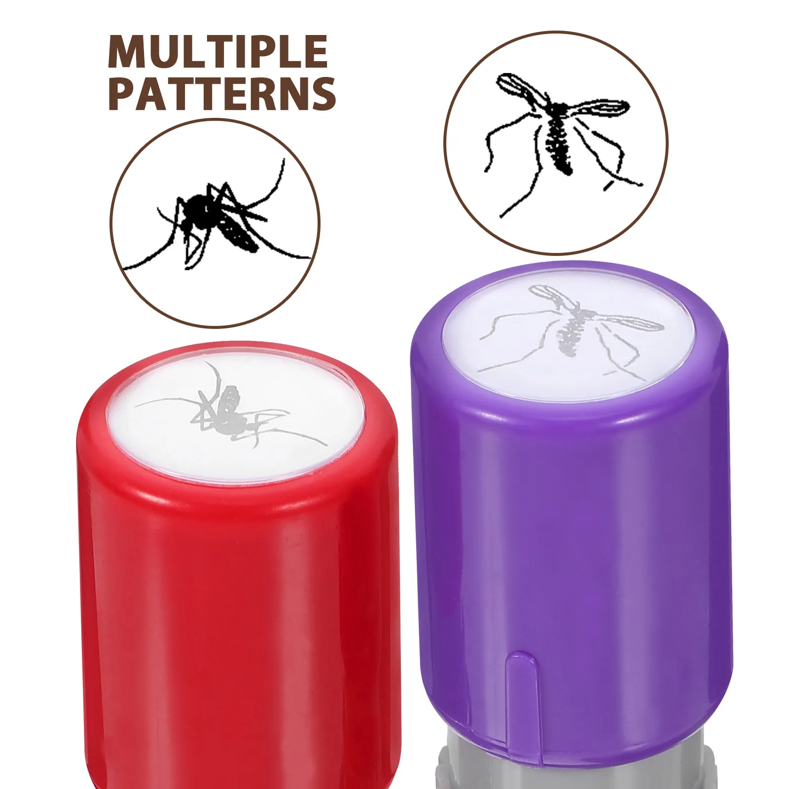 2 Stuks Nieuwigheid Muggen Stempel Zelfinktende Prank Tool Realistische Fake Mosquito Patroon Voor April Fool's Day Halloween Party Gag Gift