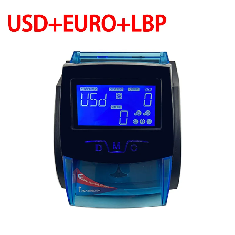 Imagem -02 - Mini Handy Banknote Detectando Machine Notas de Dinheiro Falso Money Bill Detector para Usd Eur Dinheiro Dinero Detector com Bateria uv mg