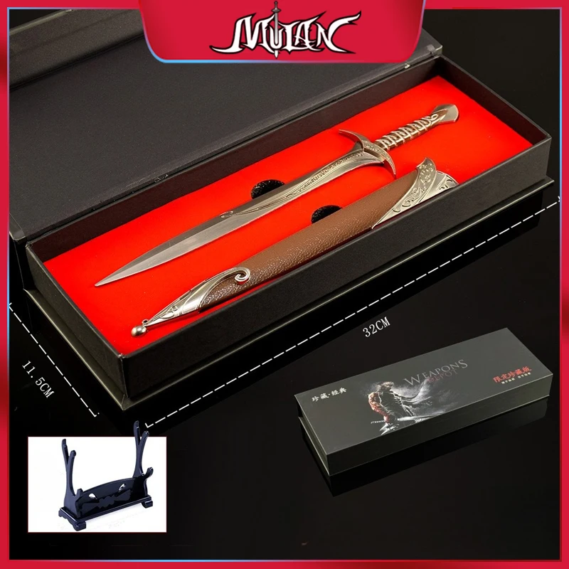 

30 CM Ring King Movie Peripherals Sting Sword Metal Craft Weapon Model Gift Box Collectible Desk Ornaments Creative Gifts Toy