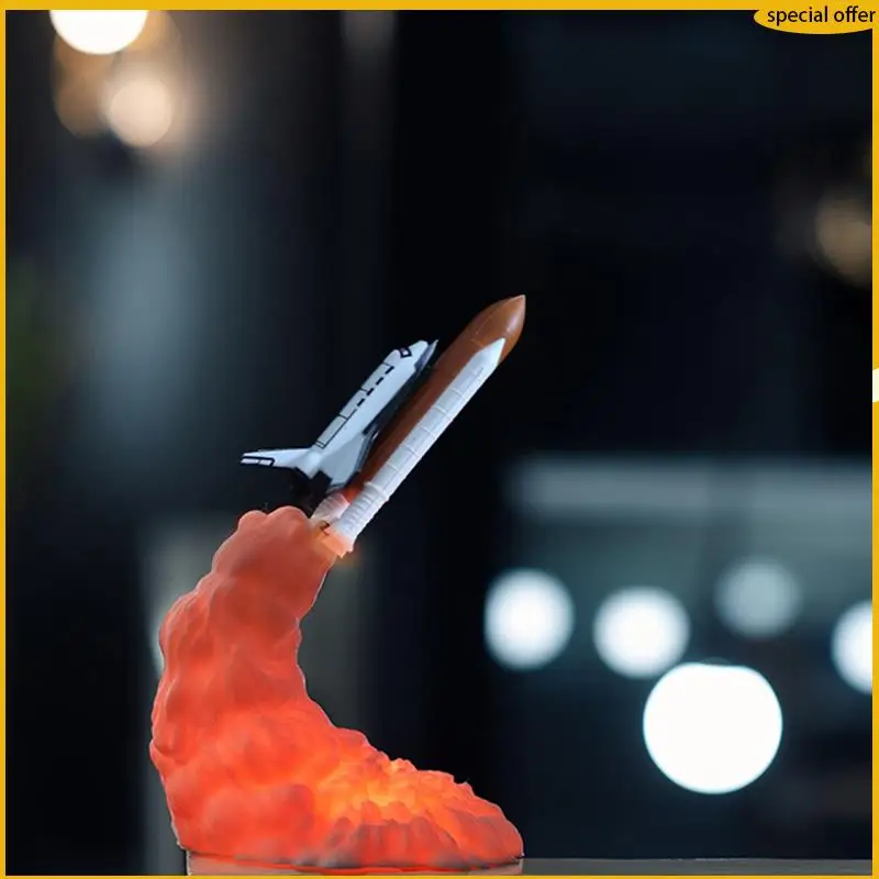 

A50I 3D печатный космический корабль настольная лампа прикроватная лампа светодиодный ночник Рождественский подарок для любителей авиации