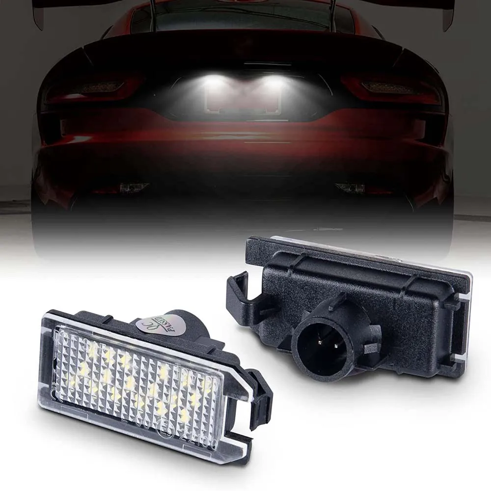 

2X Canbus LED License Number Plate Light LampFor 14-20 Jeep Grand Cherokee WK2 14-17 Compass Patriot 2015-2017 Dodge Viper 13-17