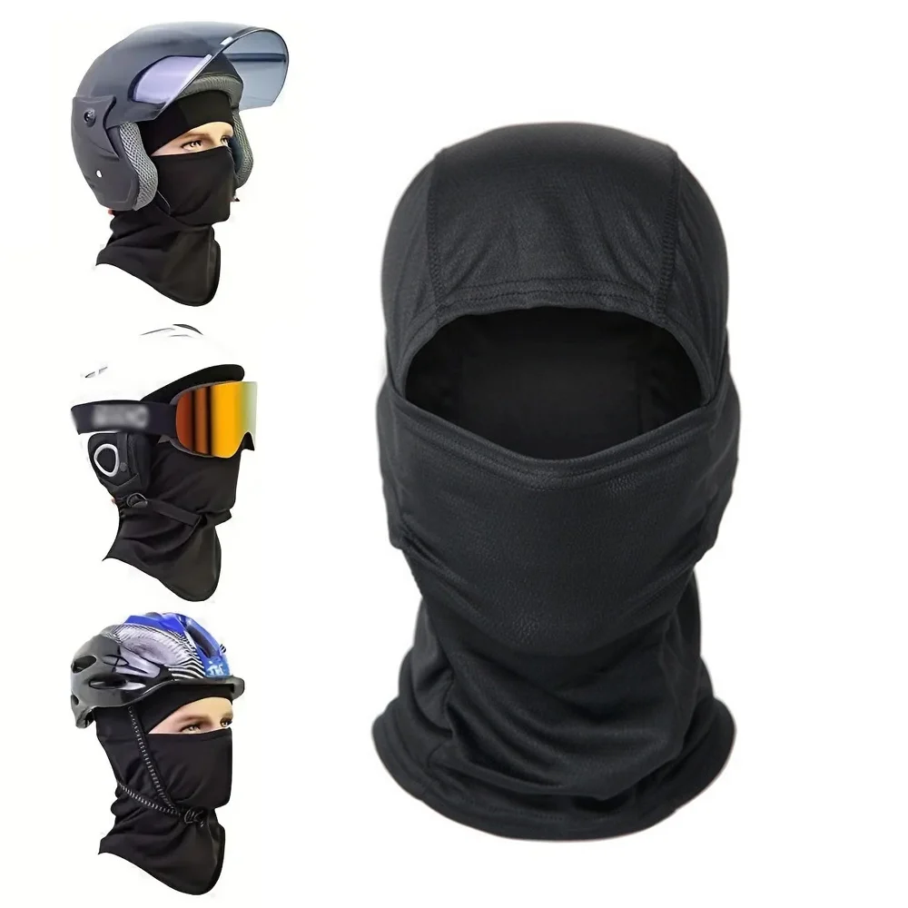 Unisex Ski Face Mask, Full Face Mask Hood Snow Motorcycle Running Gear For Cold Weather, for Camping Hiking Dust Wind Proof