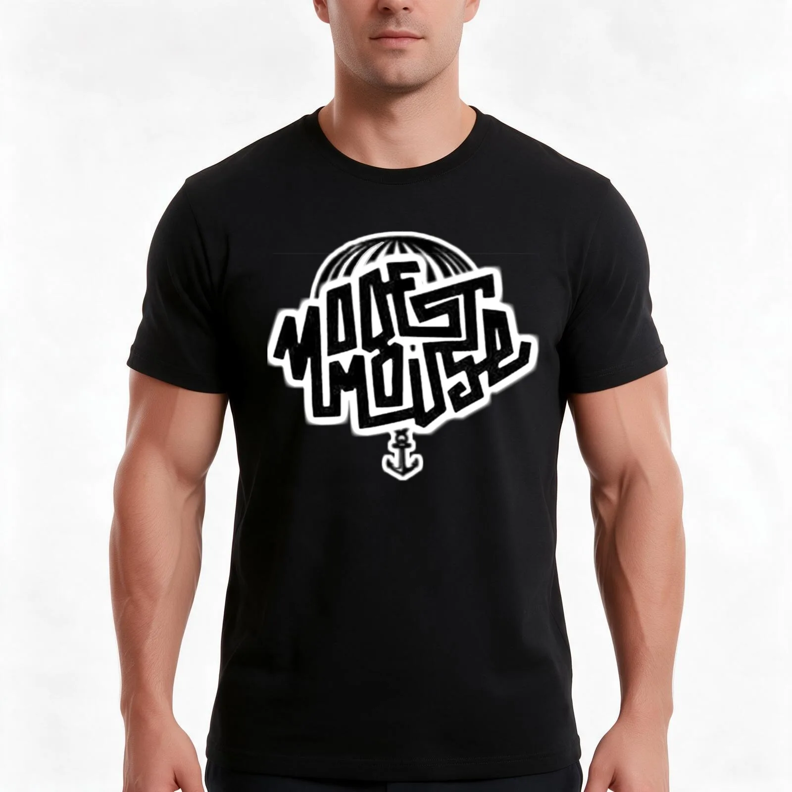 Modest Mouse T-Shirt, Summer Casual Cotton Tee, Oversized Streetwear Tops, Vintage Graphic Print, Loose Fit Short Sleeve