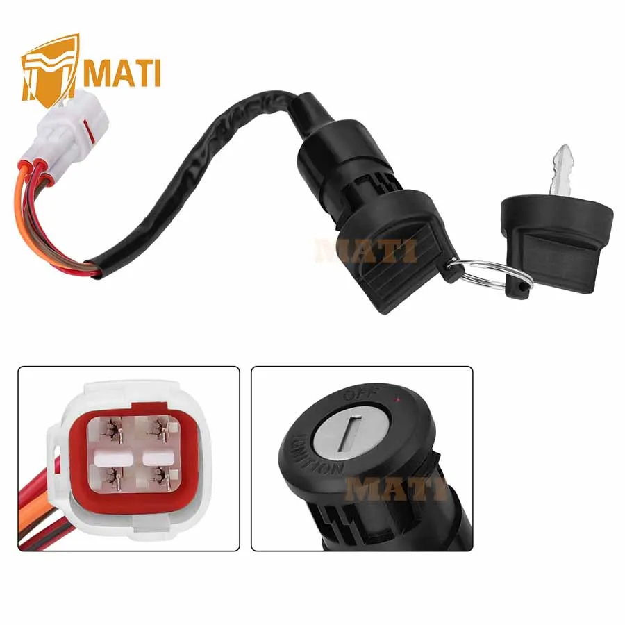 M MATI Ignition Key Switch for Yamaha YFM300 Grizzly 300 2012-2013 1SC-H2510-00-00