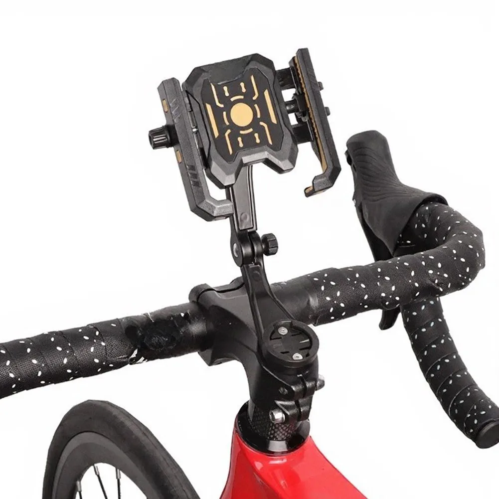 /Gold /2 /In 1 Bicycle Phone Holder And Computer Mount With Adjustable Bottom Foot 360 Rotation Ball Joint For Cycling Navigatio