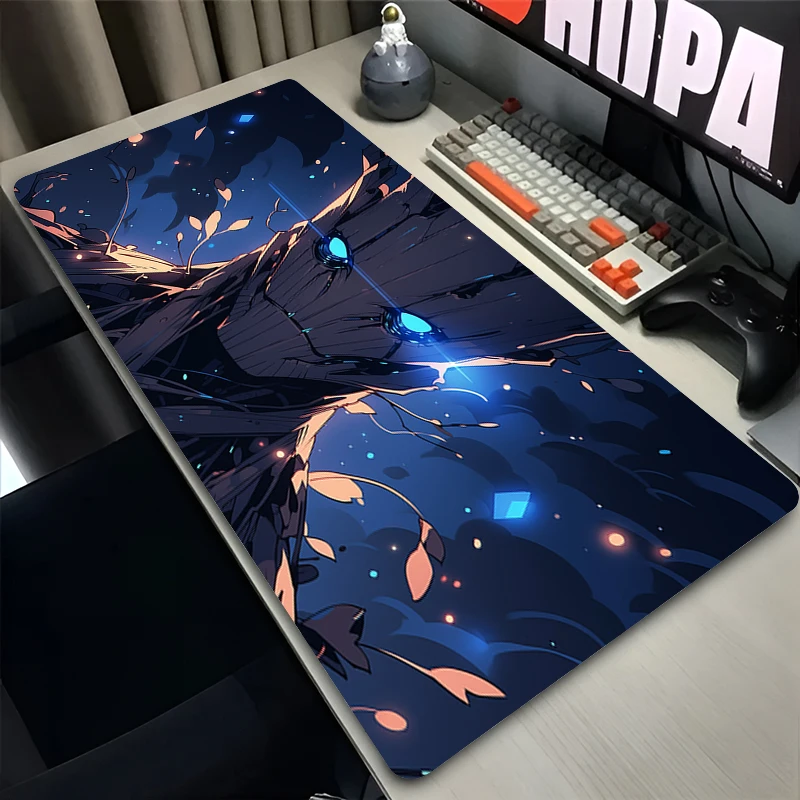 Marvel G-Groot Mouse Pad Laptop Gamer Large Mousepad Gaming Accessories Keyboard Non-Slip Mouse Mat Desk Mat Rubber Table Carpet