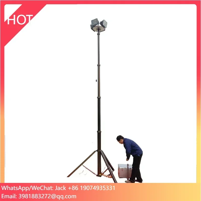 

8m Tripod Mounted Manual Winch Telescopic Mast for Lightning Rod