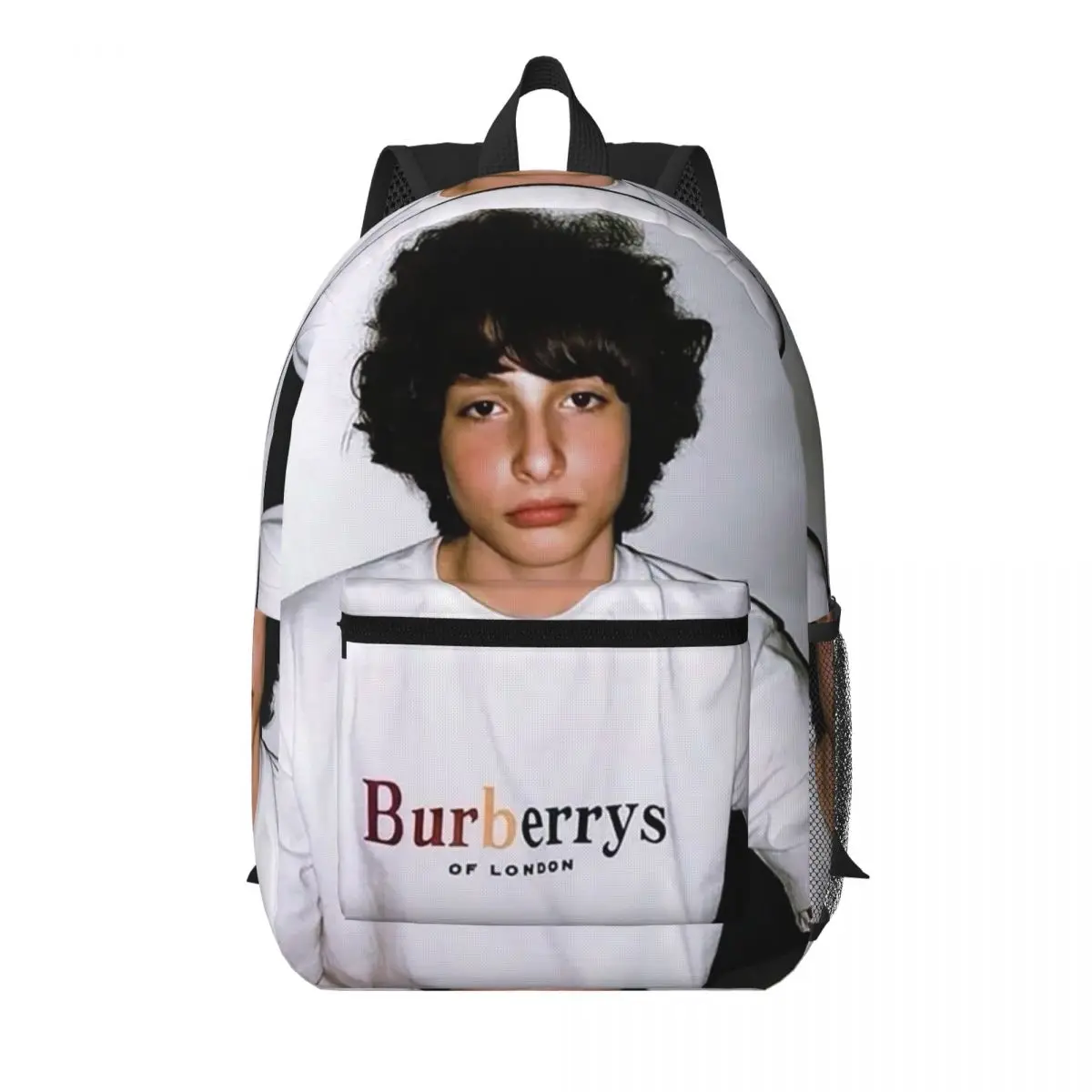 

Finn Wolfhard Student Backpack School Bag Hiking Travel Daypack for Boys Girls Bookbag Shoulder Bags