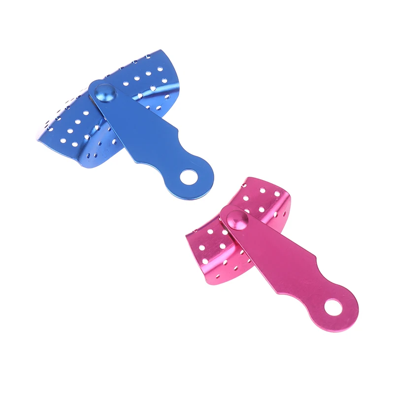 Dental Impression Tray Rotatable Adjustable Aluminum Tray Adult/child Autoclavable Impression Perforated Trays Oral Teeth Tools
