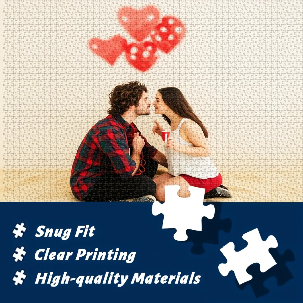 Personalized Custom Photo Puzzle Customize Romantic Love Cardboard/wooden 35/300/500/1000 Pieces Colorful Photo Puzzle, Special