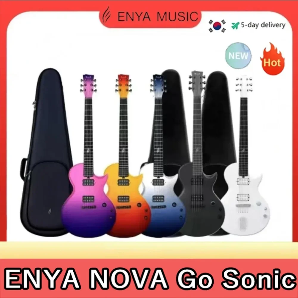 

ENYA Nova Go Sonic Carbon Fiber Electric Guitar with Bag for Beginner Adults